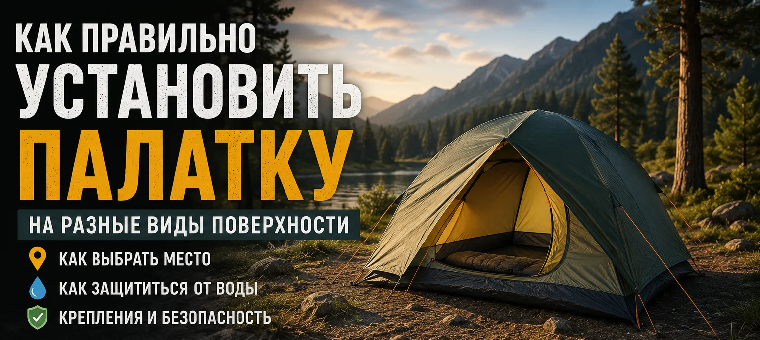 Как правильно установить палатку