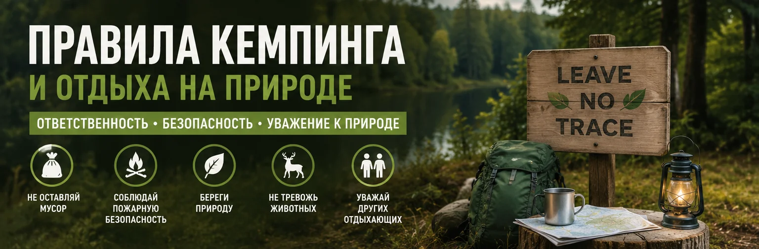 Правила кемпинга и отдыха на природе