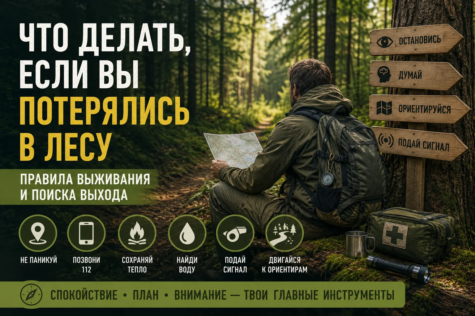 Что делать, если вы потерялись в лесу
